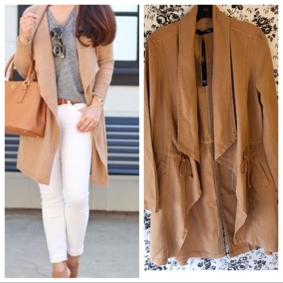 max jeans drape front jacket